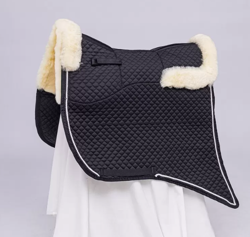 Förster-Fellnest Coussin Selle En Véritable Peau De Mouton - Tapis De Selle 60x40 Cm, Décompression & Climatisation Pour Cheval